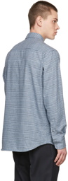 Brioni Blue Check Regular Shirt