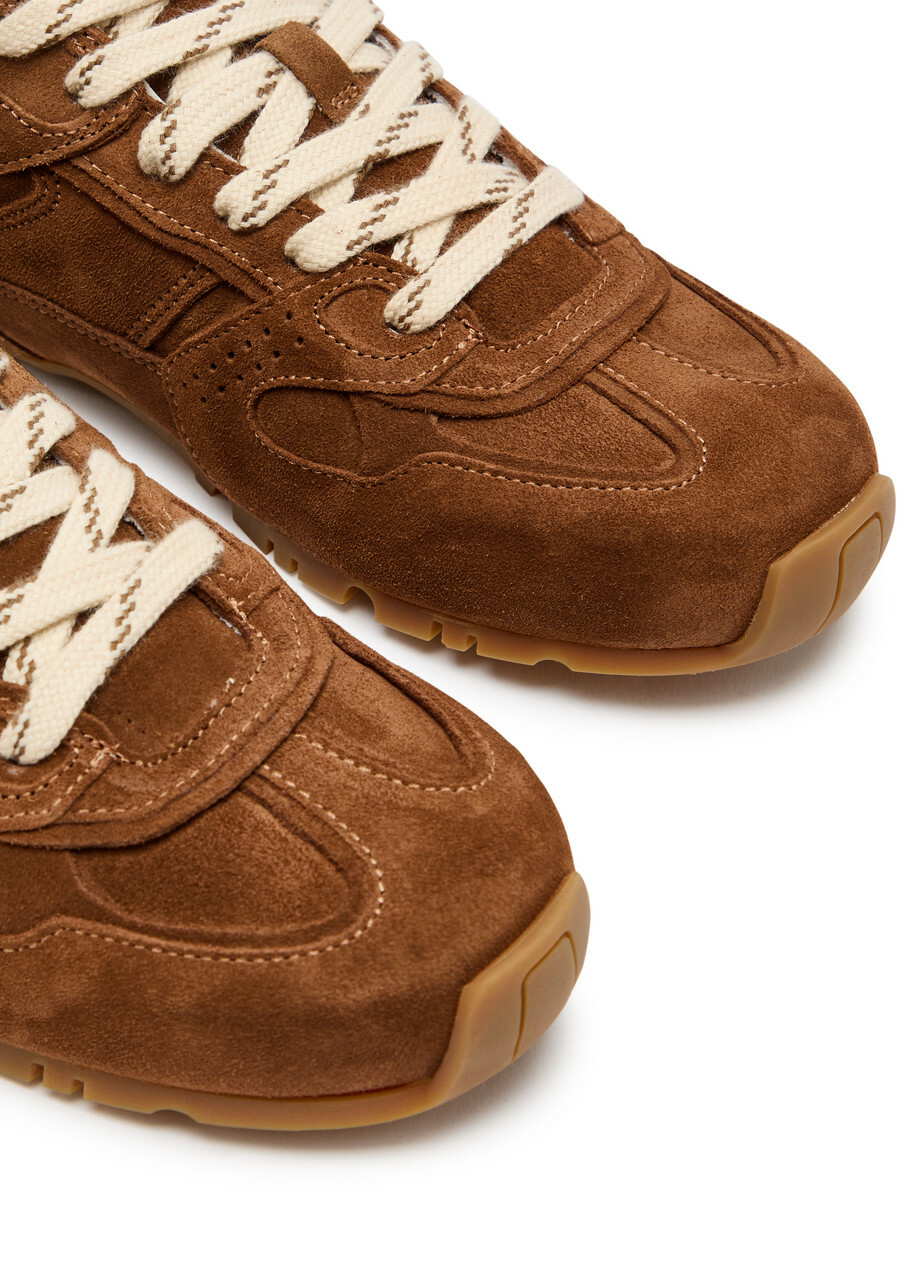 Alohas Tb. 56 Panelled Suede Sneakers Brown