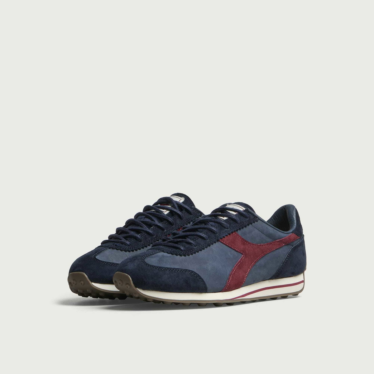 Diadora Men's Rally Waxed Sneaker in Navy Tuareg