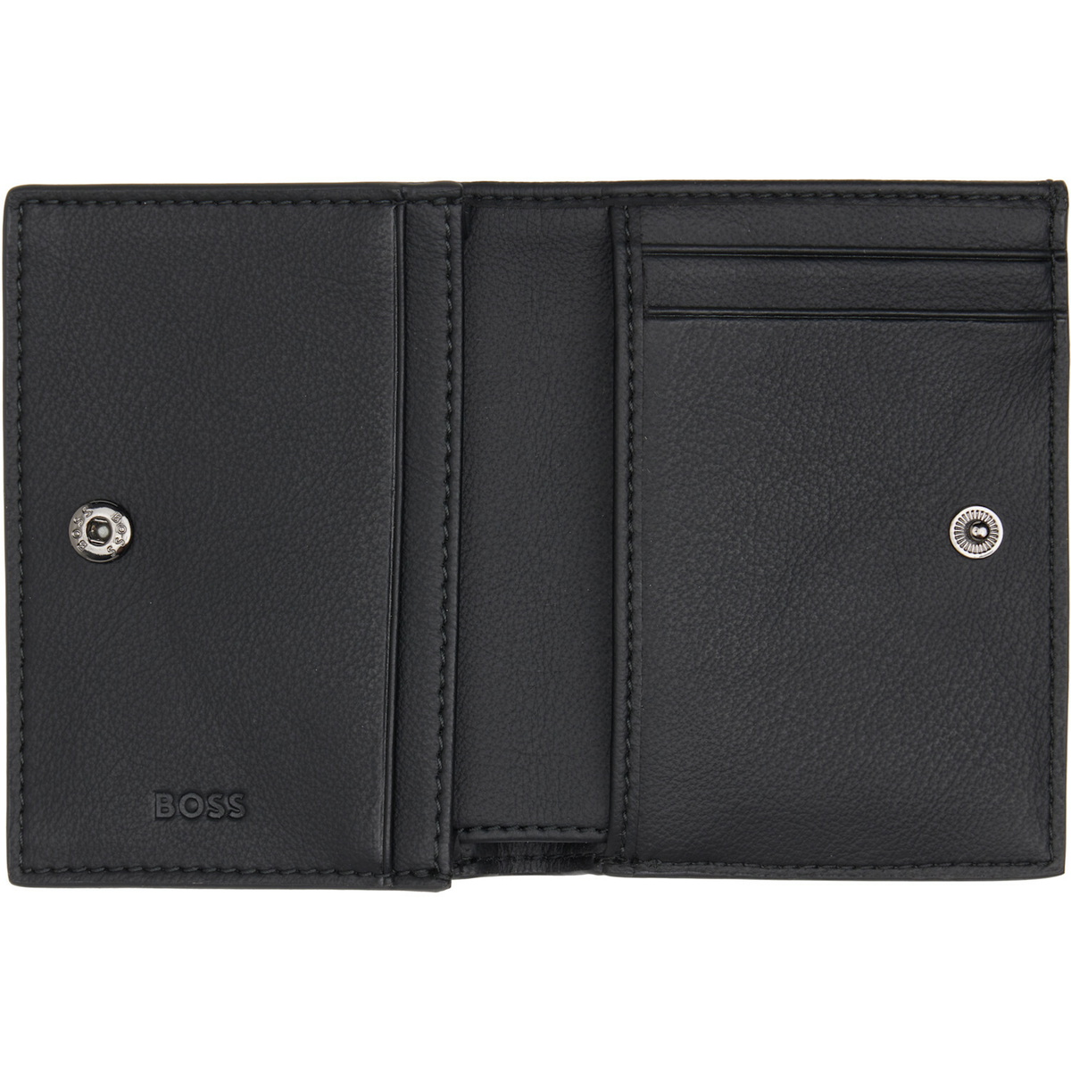 BOSS Black Faux-Leather Logo Card Holder
