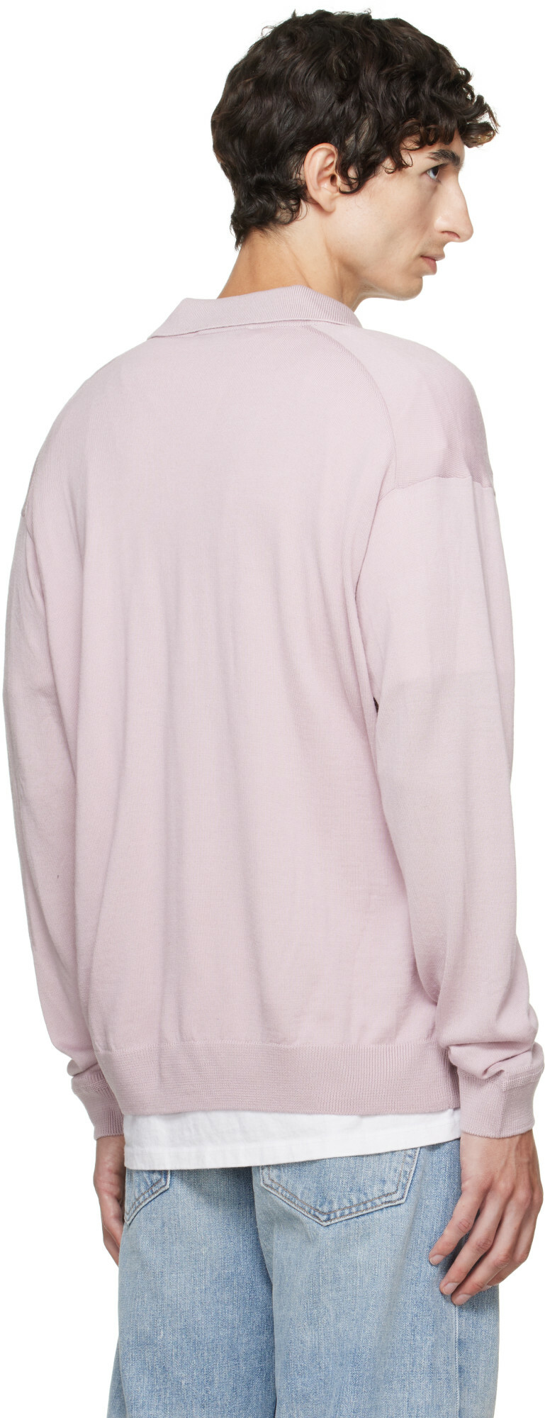 Maison Kitsuné Purple Profile Fox Comfort Polo