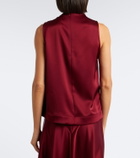 Altuzarra Alden draped satin top