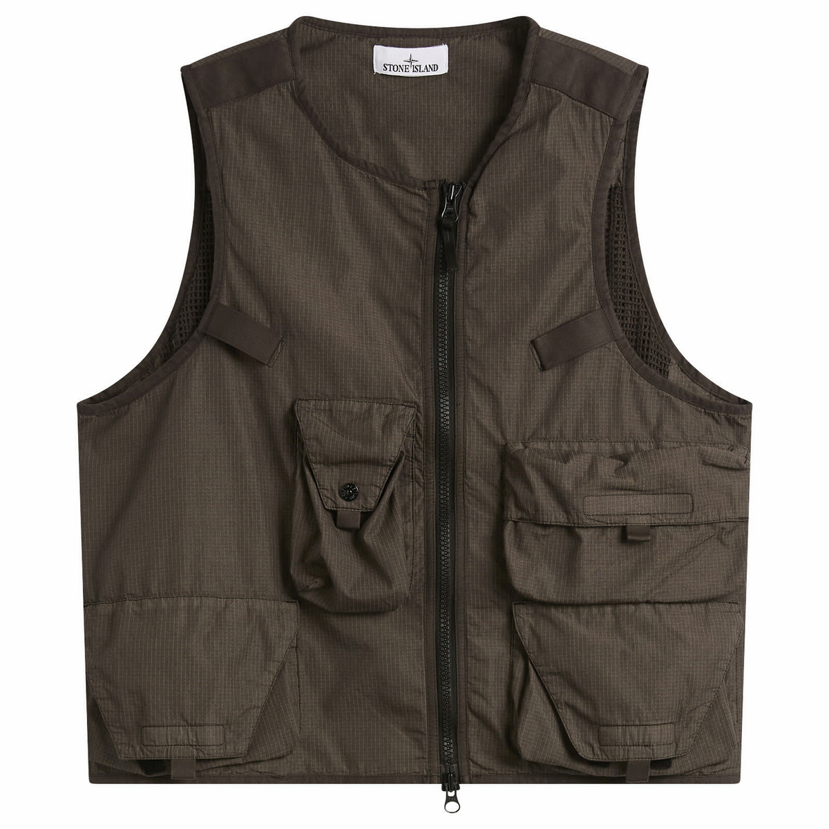 Stone Island Men's David Light Indigo-TC Vest in Indigo Stone Island