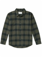 FRAME - Checked Cotton-Flannel Shirt - Green