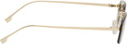 Fendi Gold 'Fendi First' Crystal Sunglasses