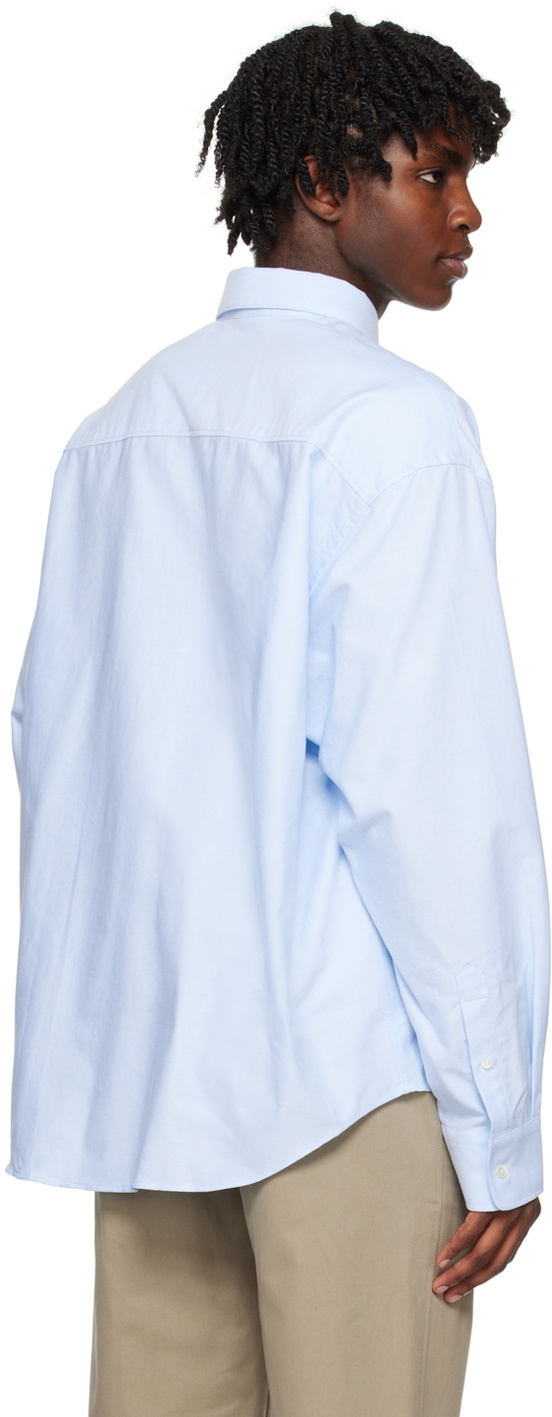 AMI Alexandre Mattiussi Blue Ami De Cœur Shirt