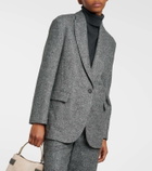 Brunello Cucinelli Chevron wool-blend blazer