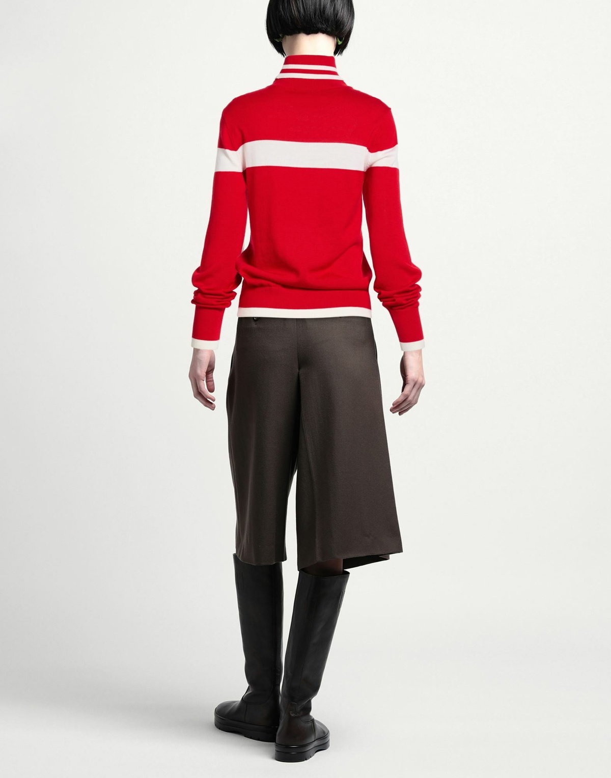 Erin Snow Womens Turtleneck in Red