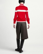 Erin Snow Womens Turtleneck in Red