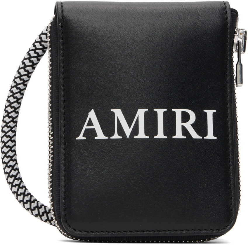 AMIRI Black Zip Around Bag Amiri