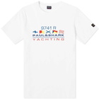 Paul & Shark Nautical Flags Embroidered Tee