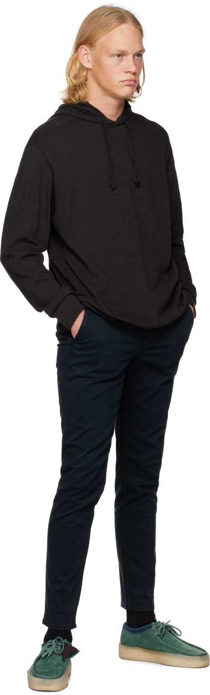 rag & bone Black Classic Flame Hoodie