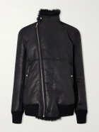 Rick Owens - Hollywood Flight Shearling Jacket - Black