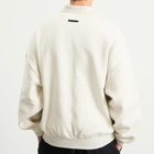 Fear of God ESSENTIALS Men's Signature 90s Polo Sweatshirt in Oatmeal Heather