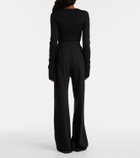 Max Mara Nigella draped wool bodysuit