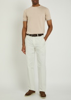 Tods Straight-leg Cotton Trousers White