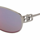 Balenciaga BB0336S Sunglasses in Silver 