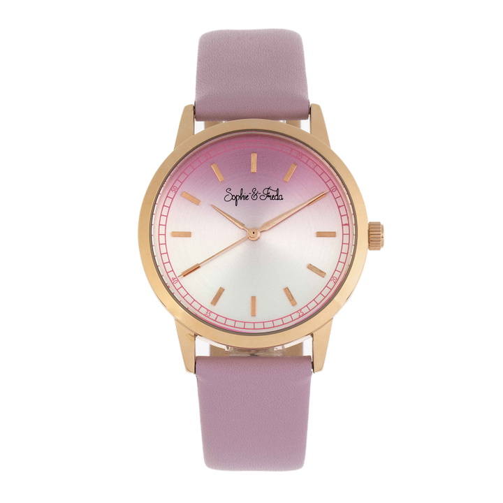 Photo: Sophie And Freda San Diego Quartz Pink Dial Ladies Watch SF5106