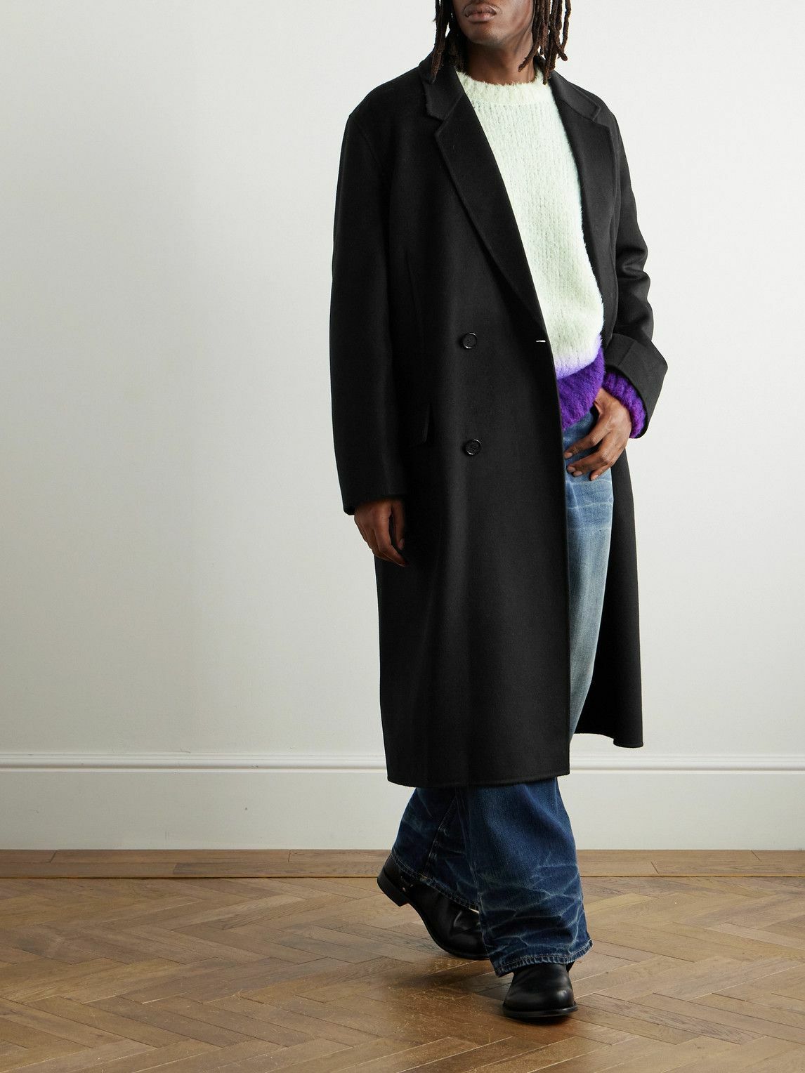 Acne Studios - Dojack Double-Breasted Wool-Felt Coat - Black Acne