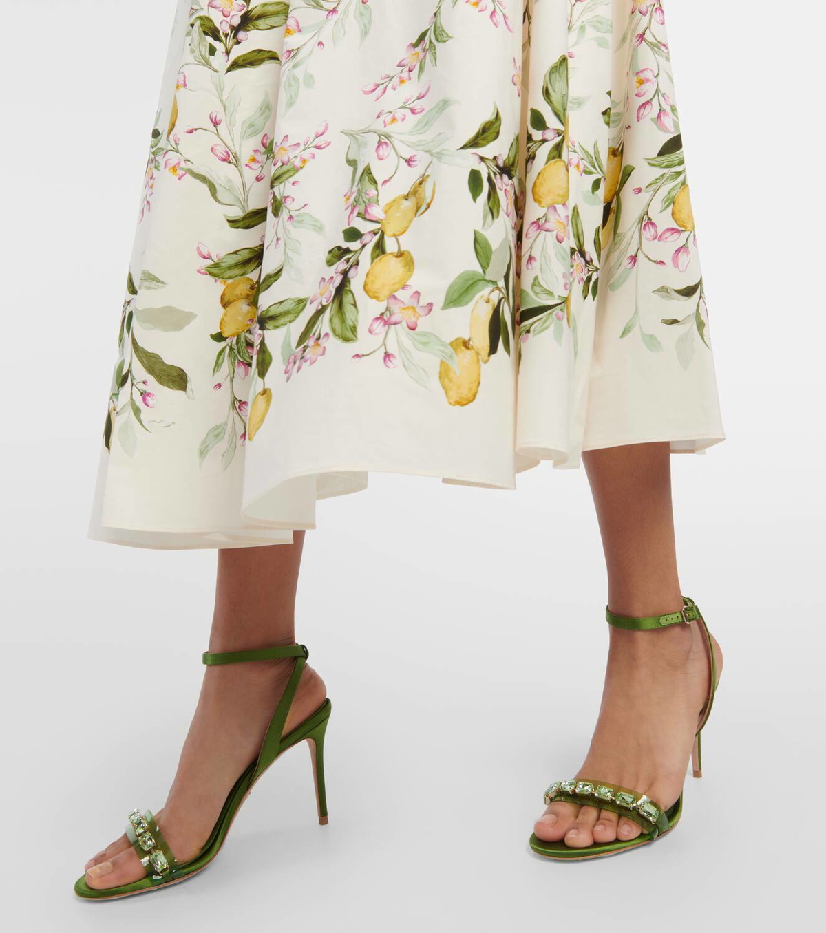Giambattista Valli Embellished satin sandals
