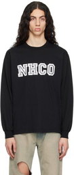 Neighborhood Black Printed Long Sleeve T-Shirt