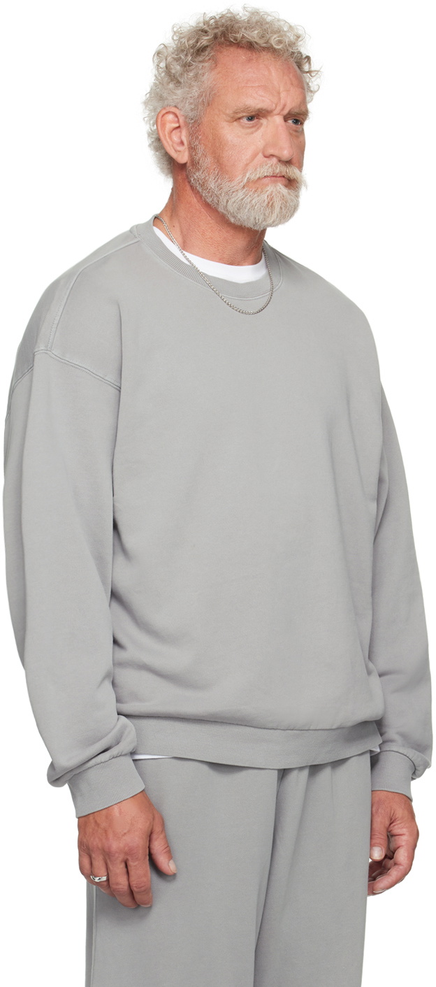 SKIMS Gray Terry Relaxed Crewneck Sweatshirt SKIMS