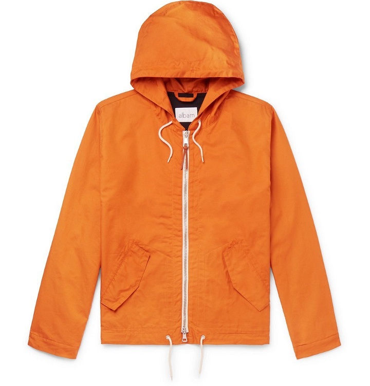 Photo: Albam - Cotton-Blend Hooded Jacket - Orange