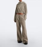 Rick Owens DRKSHDW cropped cotton jersey hoodie