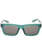 Ray-Ban Men's Warren Sunglasses in Transparent Green/Brown
