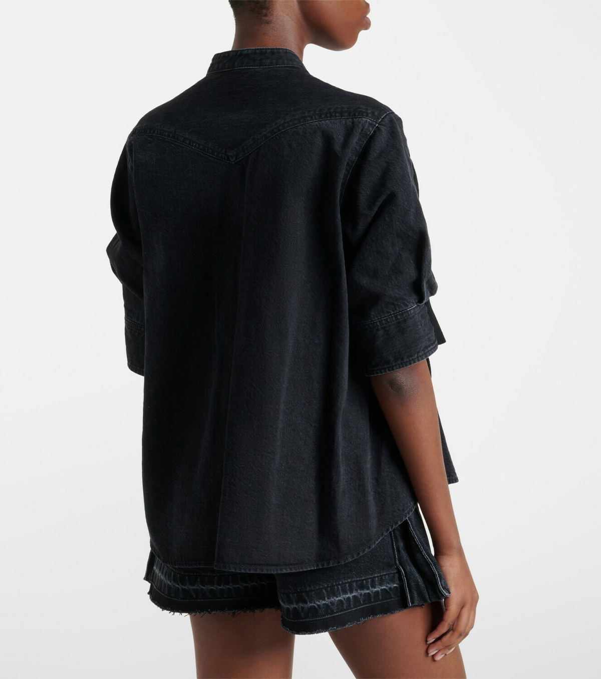 Sacai Layered cotton-blend sweater