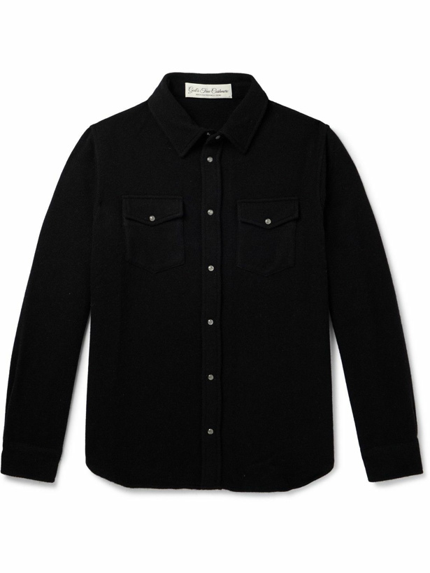 Photo: God's True Cashmere - Cashmere Shirt - Black