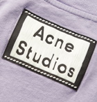 Acne Studios - Emeril Logo-Appliquéd Organic Cotton-Jersey T-Shirt - Purple