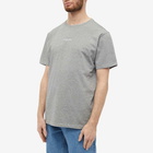 Maison Kitsuné Men's Embroidered Relaxed T-Shirt in Grey Melange