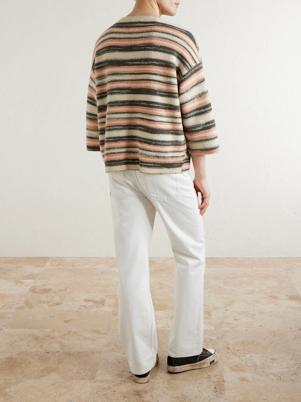 Visvim - Burrow Striped Wool and Cashmere-Blend Sweater - Neutrals