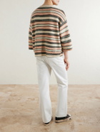 Visvim - Burrow Striped Wool and Cashmere-Blend Sweater - Neutrals