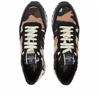 Valentino Men's Rockrunner Camo Sneakers in Fondant/Ivory/Light Camel/Nero