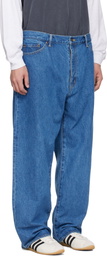 WTAPS Blue 'Blues' Straight Jeans