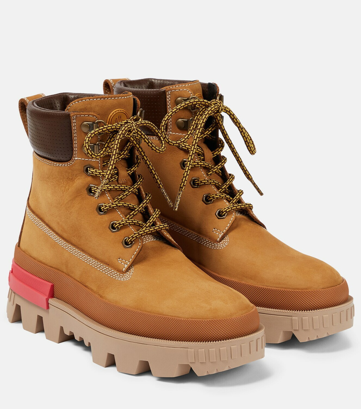 Moncler - Mon Corp suede lace-up boots Moncler