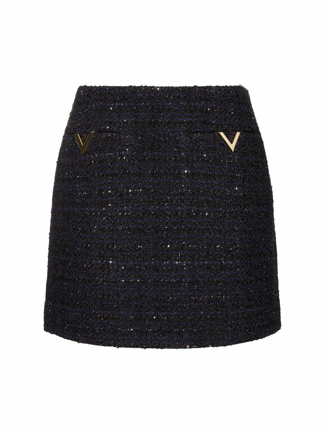 Valentino Black Sequin Miniskirt