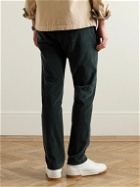 Mr P. - Straight-Leg Stretch Organic Cotton-Corduroy Trousers - Green