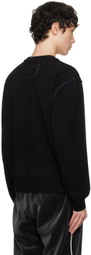 Camiel Fortgens Black Frankenstein V-Neck Sweater