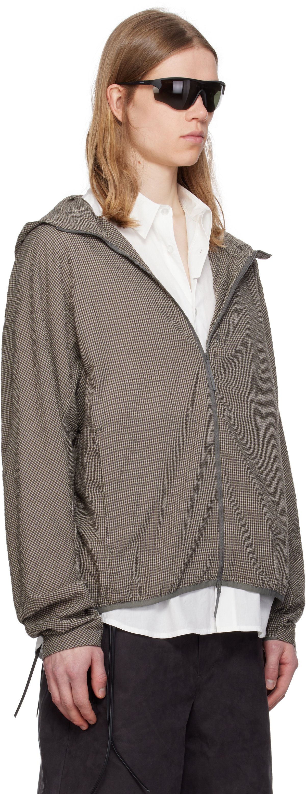 POST ARCHIVE FACTION (PAF) Brown Technical Right Jacket Post