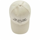 Off-White Women's Quotes Baseball Cap in Beige