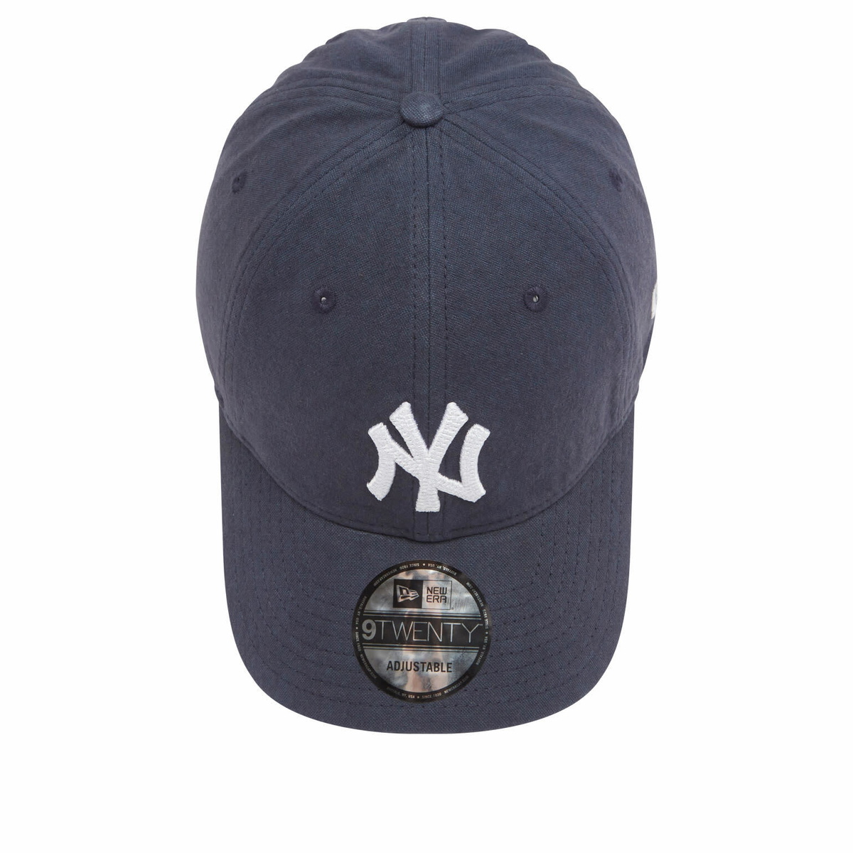 New Era NY Yankees Canvas 9Twenty Adjustable Cap in Navy 