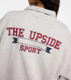 The Upside Raquette Jerome cotton half-zip sweater