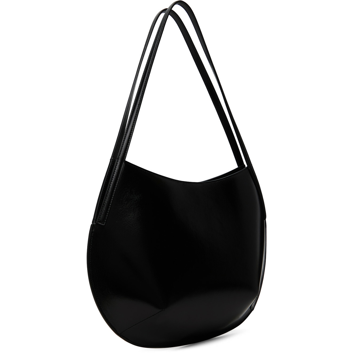 Jil Sander Black Kante Shoulder Bag