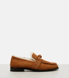 Bottega Veneta Astaire shearling-lined suede loafers
