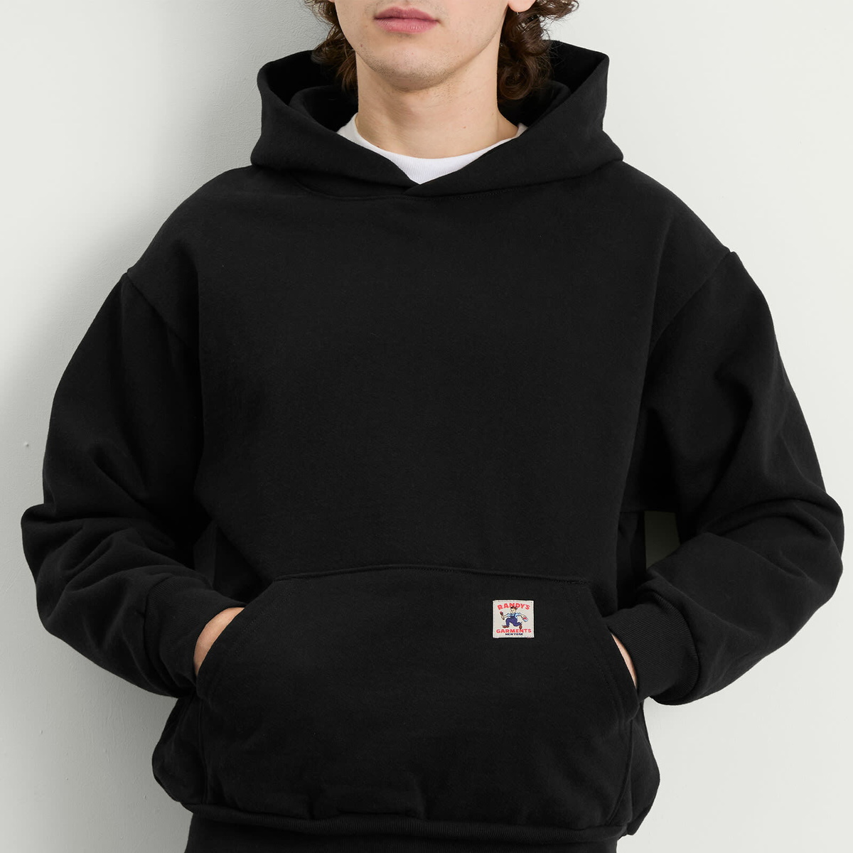 Randy's Garments Men's Randy’s Garments  Heavyweight Logo Hoodie in Black