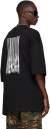 Balenciaga Black Vintage Jersey Wide Fit Barcode T-Shirt