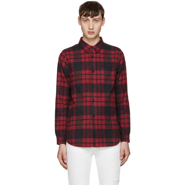 Photo: John Elliott Red Plaid Shirt